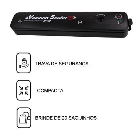 Seladora a Vácuo Automática Vacuum Sealer.