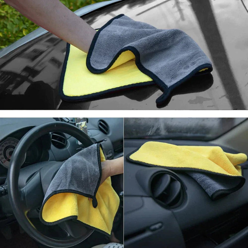 AcheinaWeb 5 Peças Kit 5 Panos de Microfibra Para Secar Carros