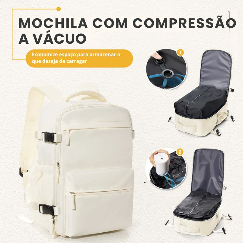 AcheinaWeb Bege com Bomba A Mochila que Todo Viajante Deseja