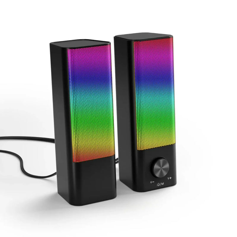 AcheinaWeb black Soundbar Gamer RGB 2 em 1