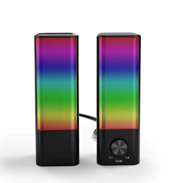 AcheinaWeb black Soundbar Gamer RGB 2 em 1