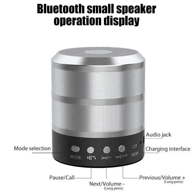 AcheinaWeb Cor aleatória Mini Speaker Sound Plus