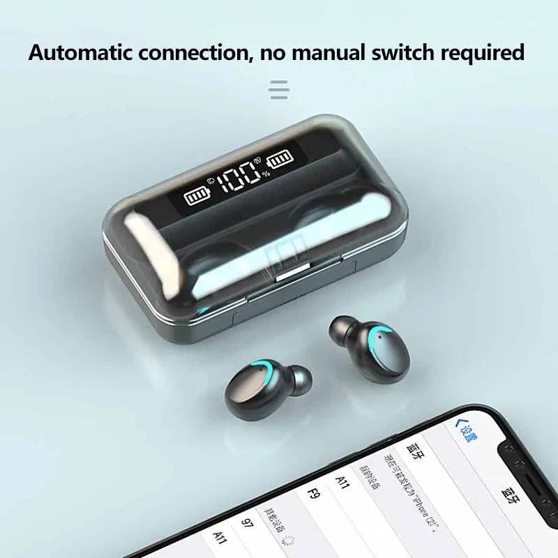 AcheinaWeb F9 Fones TWS F9-5: Som Premium e Liberdade Total