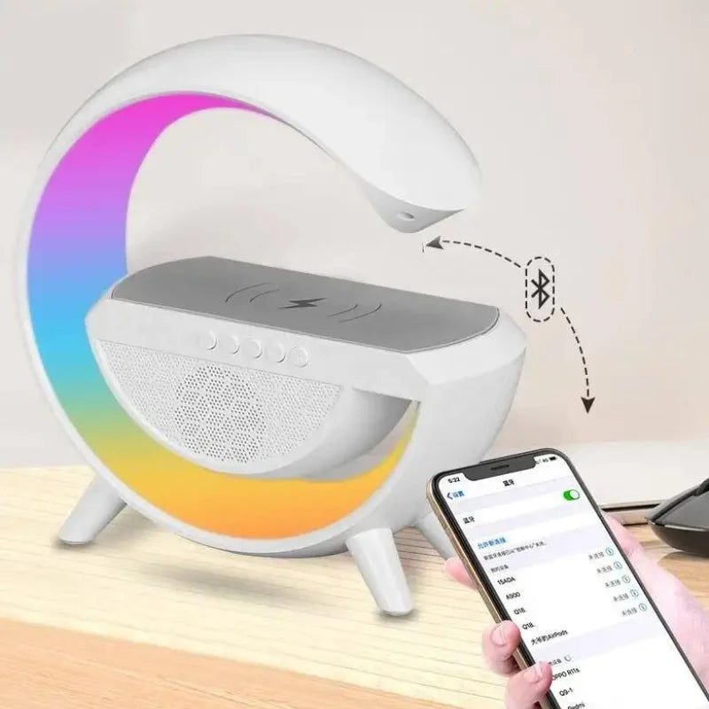 AcheinaWeb Gspeaker G-Speaker - Carregador sem fio e Som