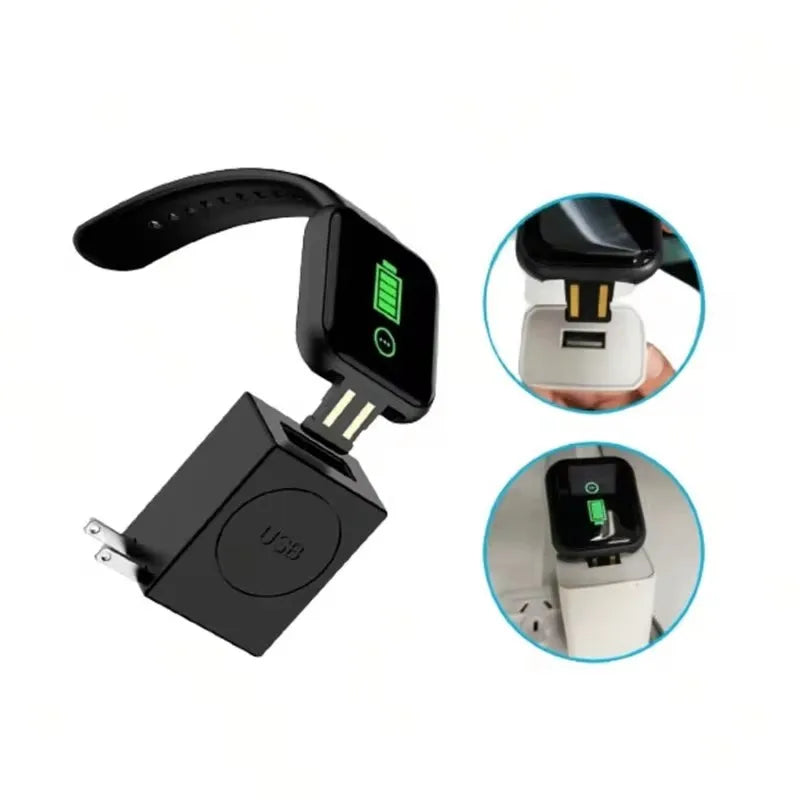 AcheinaWeb Kit Relógio Inteligente Smartwatch D20 Unissex + Fone de Ouvido Bluetooth