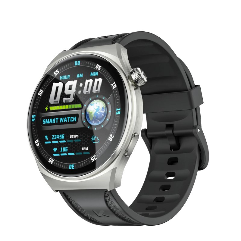 AcheinaWeb Prata / Padrão / GW6 KUMI GW6 Smartwatch Esportivo com Tela AMOLED e Inteligência Artificial