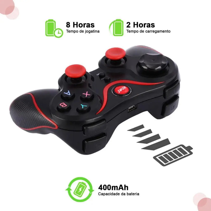 AcheinaWeb Preto Gamepad Kap-G7: O Controle dos Seus Jogos Mobile!