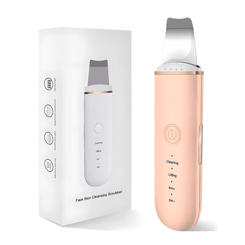 AcheinaWeb Rosa Esfoliador Ultrassônico de Pele: Removedor de Cravos e Limpador Facial com Cavitação