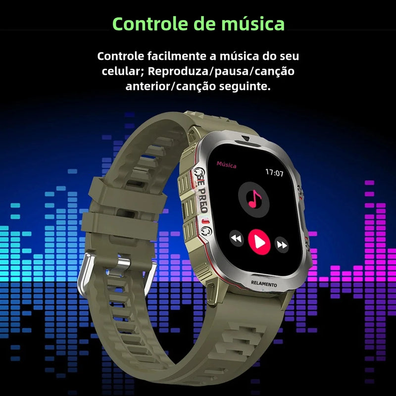 AcheinaWeb Smartwatch Jiansu Esportivo com Monitoramento de Saúde e Bateria de Longa Duração