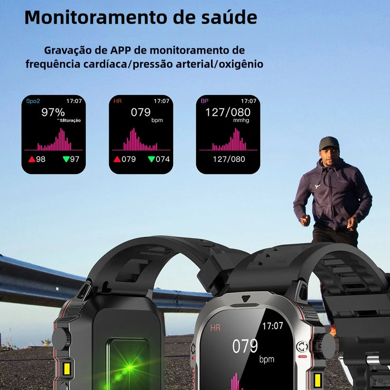 AcheinaWeb Smartwatch Jiansu Esportivo com Monitoramento de Saúde e Bateria de Longa Duração