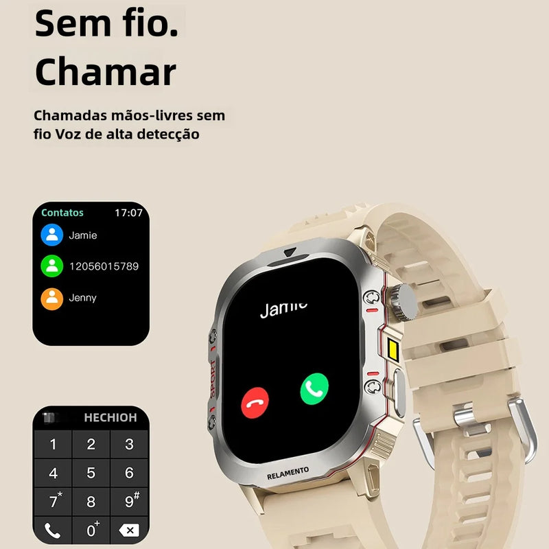 AcheinaWeb Smartwatch Jiansu Esportivo com Monitoramento de Saúde e Bateria de Longa Duração