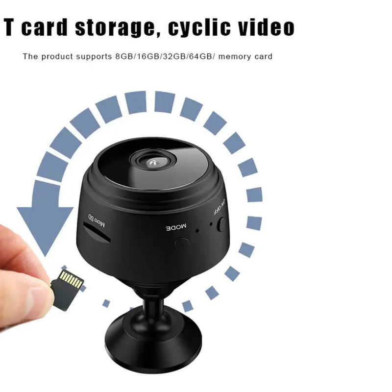 AcheinaWeb Única Mini Câmera WiFi 1080P: Segurança e Controle na Palma da Mão!