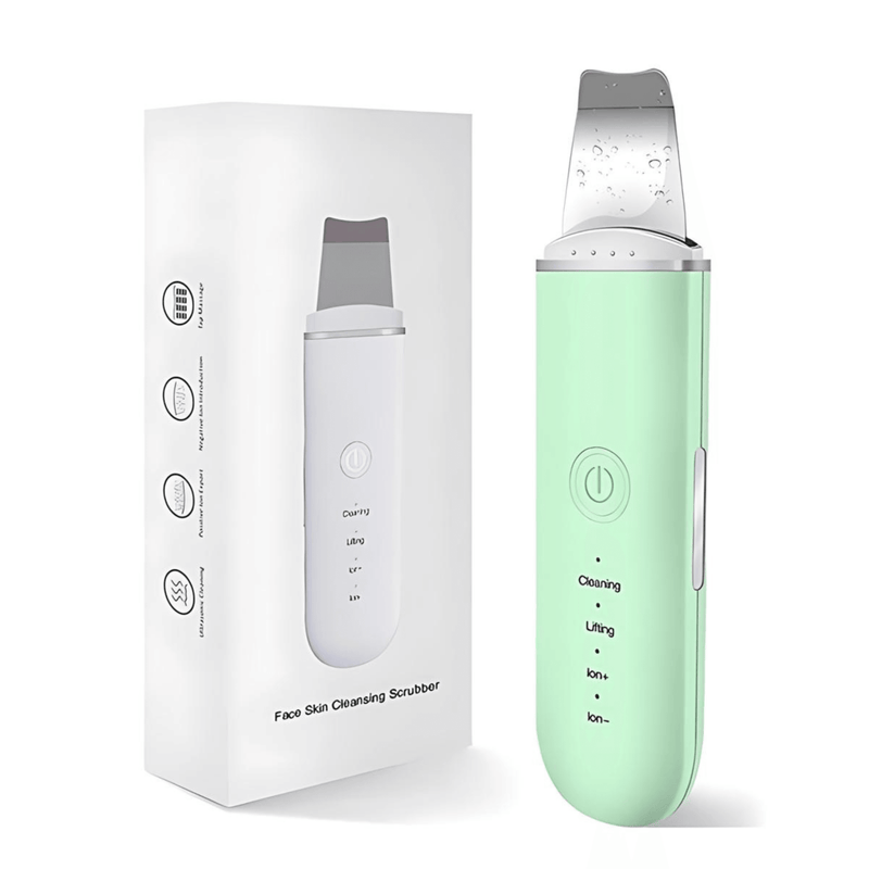 AcheinaWeb Verde Esfoliador Ultrassônico de Pele: Removedor de Cravos e Limpador Facial com Cavitação