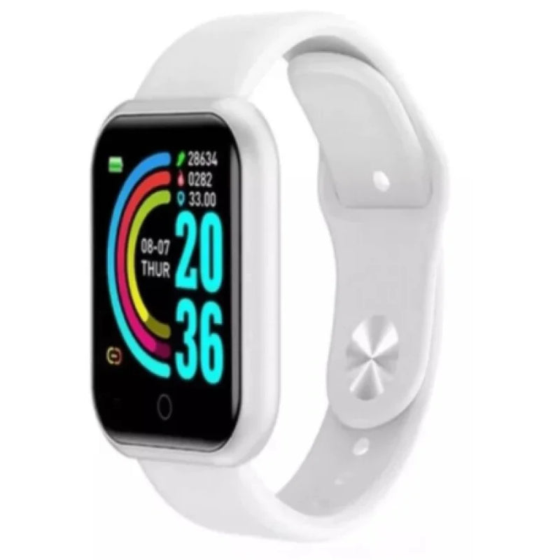 AcheinaWeb WHITE Smartwatch D20 – O Relógio Inteligente para Sua Vida Ativa!